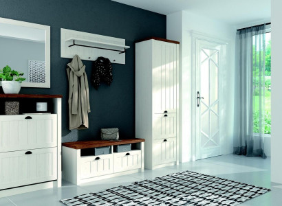 Coat rack set wood storage door wardrobe 5 pieces new hallway wardrobe set